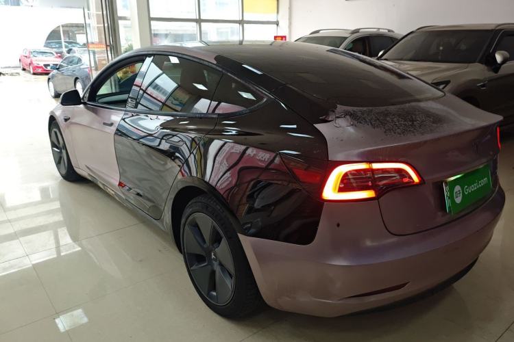 Used Tesla Model 3 2021 Standard Range Rear-Wheel Drive Upgraded Version 3D6 Rear Left 45 Deg