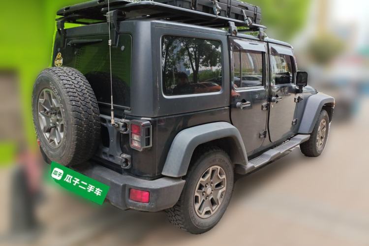 Used Jeep Wrangler 2013 3.6L Rubicon four-door model Rear Right 45 Deg