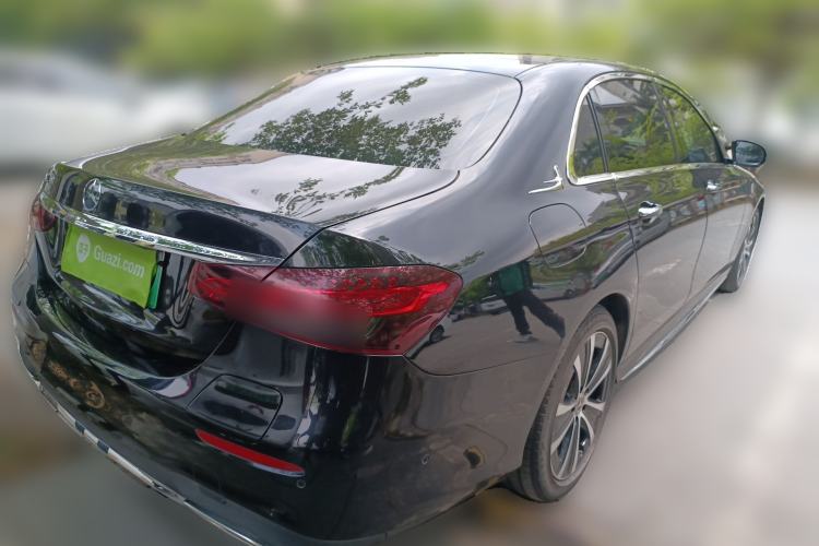 Used Mercedes-Benz E-Class New Energy 2022 Second Facelift E 350 e L Plug-in Hybrid Sports Sedan Rear Right 45 Deg