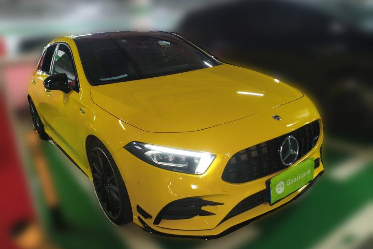 Used Mercedes-Benz A AMG 2022 AMG A 35 4MATIC Front Right 45 Deg