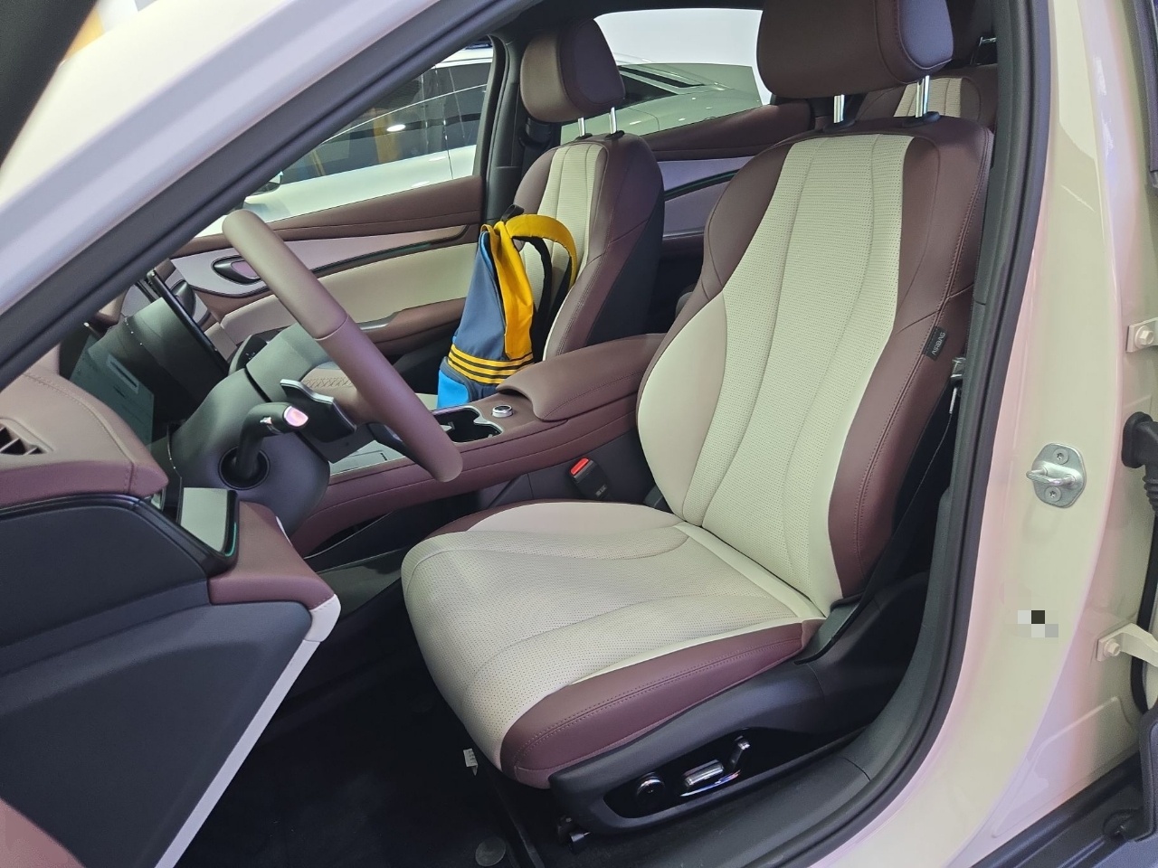 Переднее сиденье в автомобиле