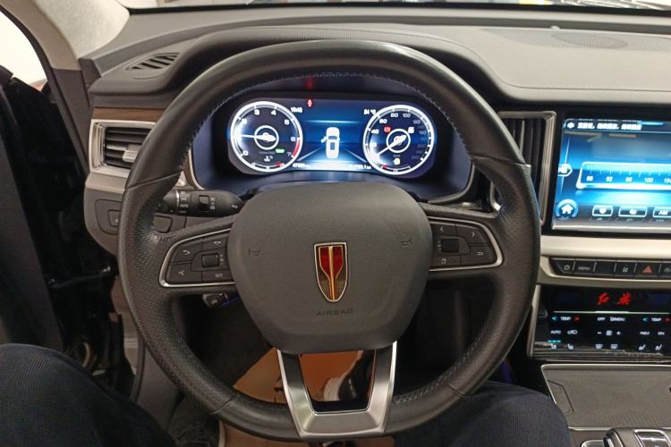 Used Hongqi HS7 2022 2.0T DCT Two-Wheel Drive Smart Connect Flagship Edition 7 Seats Steering Wheel