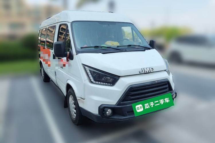 Used JMC Transit 2019 2.8T Commercial Version Long Wheelbase Mid-Roof 6-Seater Rear Single Tire China VI Emission Standard – JX493