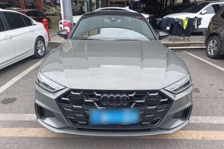 Used Audi A7L 2024 55TFSI quattro S-line Zhiyuan Edition with Obsidian Black Package Front