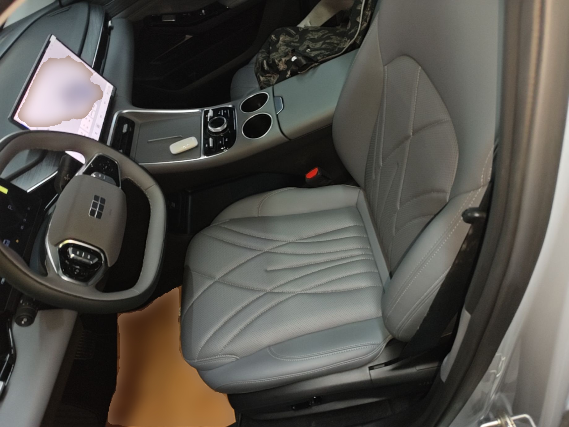 Vordere Reihe im Auto