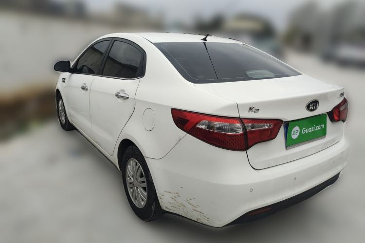 Used Kia K2 2012 Sedan 1.4L Automatic GLS Commemorative Edition Rear Left 45 Deg