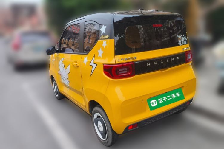 Used Wuling Hongguang MINIEV 2022 Macaron Premium Model – Lithium Ternary Battery Rear Left 45 Deg
