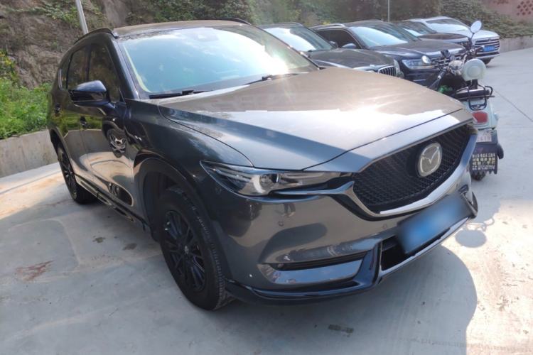 Used Mazda CX-5 2021 2.0L Automatic Two-Wheel Drive Black Knight Front Right 45 Deg