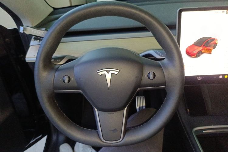 Used Tesla Model Y 2021 Standard Range Rear-Wheel Drive Version Steering Wheel
