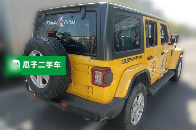 Used Jeep Wrangler 2019 2.0T Sahara Four-Door Version China VI Emission Standard Rear Right 45 Deg