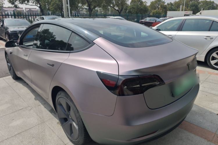 Used Tesla Model 3 2021 Standard Range Rear-Drive Upgraded Version Rear Left 45 Deg