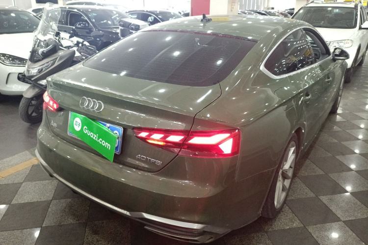 Used Audi A5 2023 Sportback 40 TFSI Fashionable and Dynamic Model Rear Right 45 Deg
