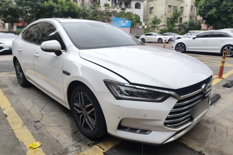 Used BYD Qin Pro New Energy 2018 DM 1.5TI Automatic Smart Connect Elite Model Front Right 45 Deg