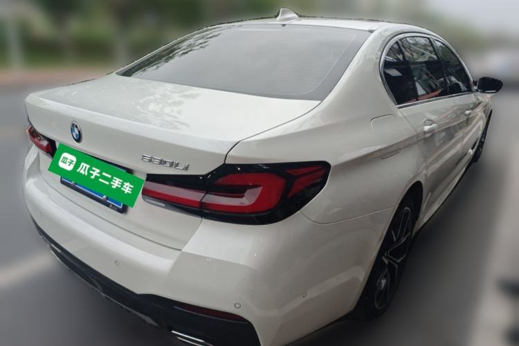 Used BMW 5 Series 2022 Second Facelift 530Li Luxury Version M Sport Package Rear Right 45 Deg