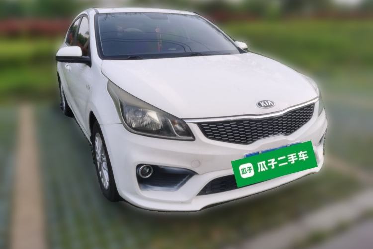 Used Kia K2 2017 Sedan 1.4L Automatic GLS Front Right 45 Deg