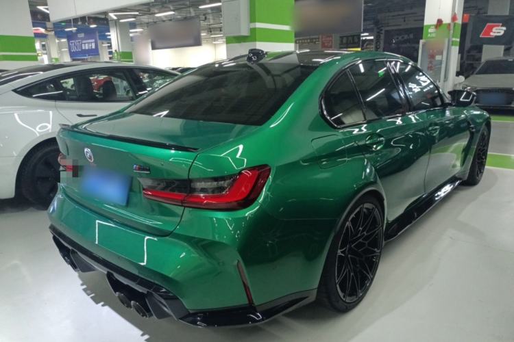 Used BMW M3 2021 M3 Sedan Thunder Edition Rear Right 45 Deg