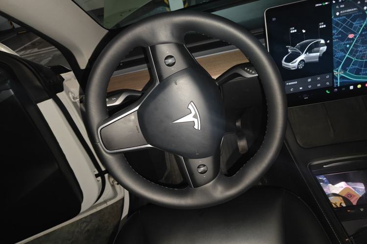 Used Tesla Model Y 2021 Standard Range Rear-Wheel Drive Version Steering Wheel