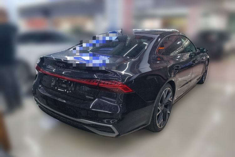 Used Audi A7L 2024 55 TFSI quattro Black Warrior Edition Rear Right 45 Deg