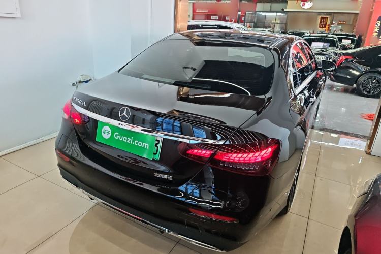 Used Mercedes-Benz E-Class New Energy 2023 E 350 e L Plug-in Hybrid Sports Sedan Rear Right 45 Deg