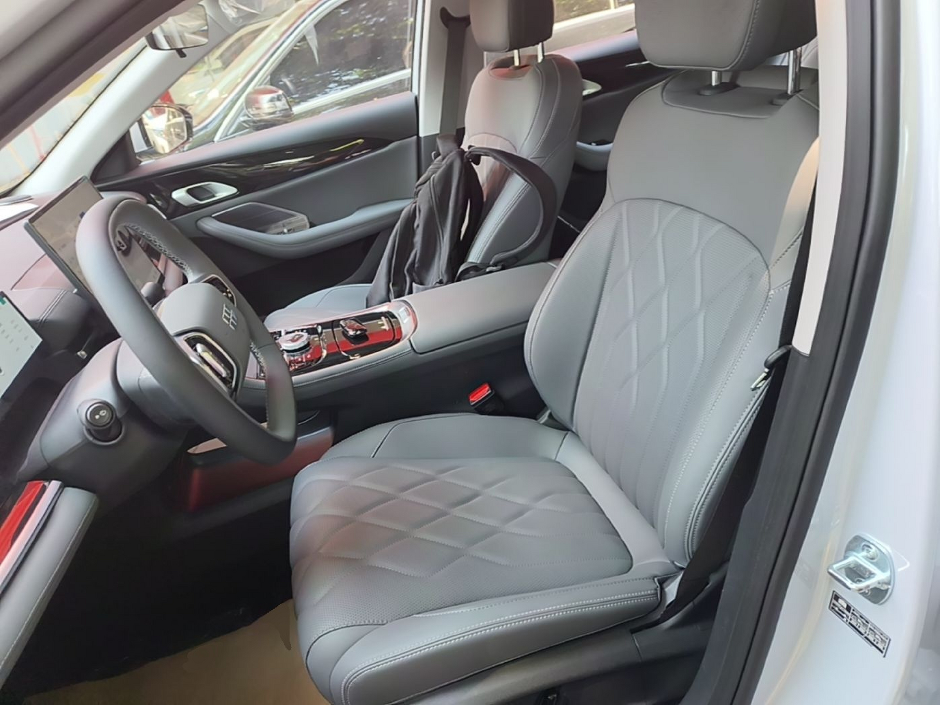 Vordere Reihe im Auto