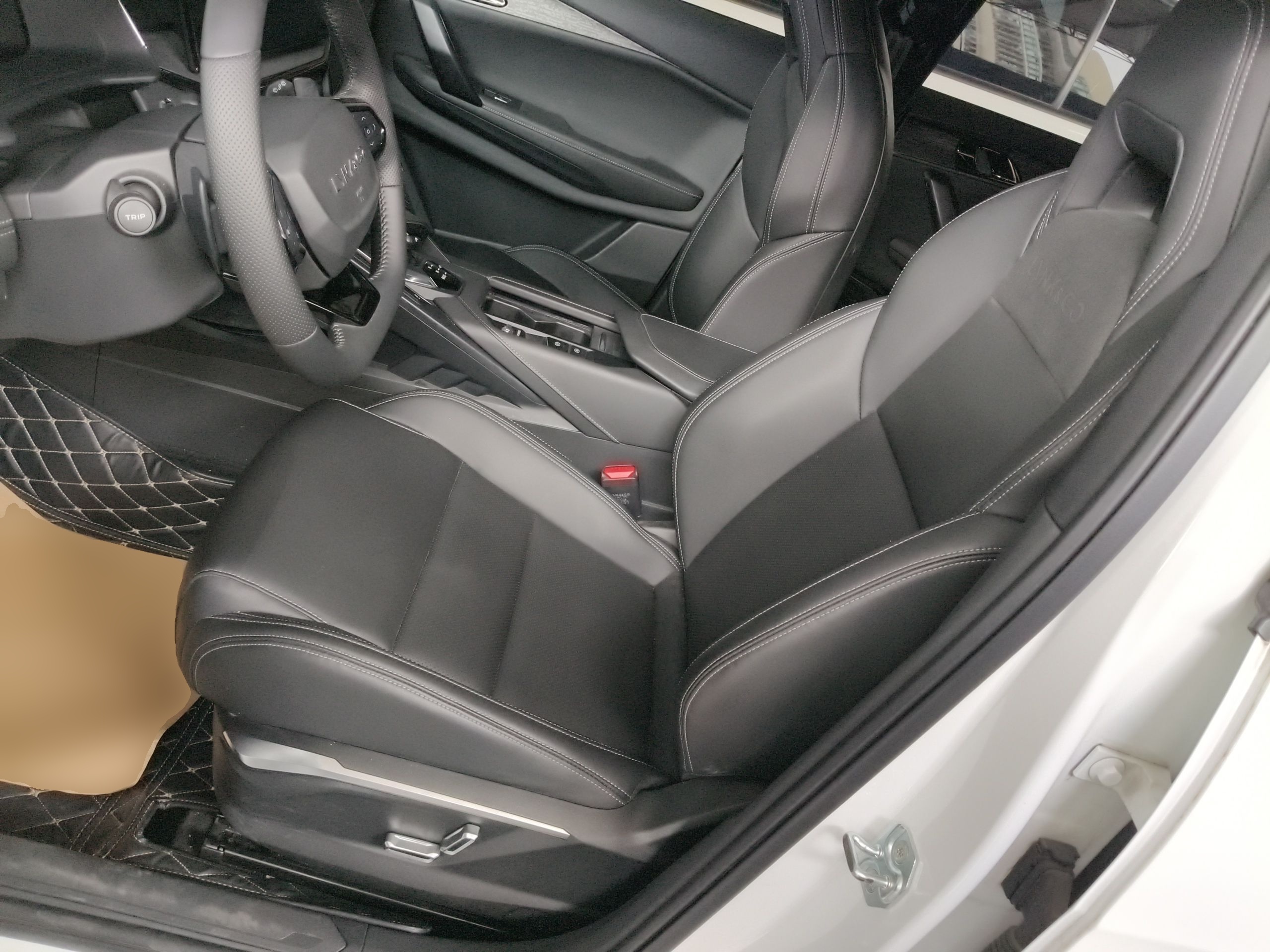 Переднее сиденье в автомобиле