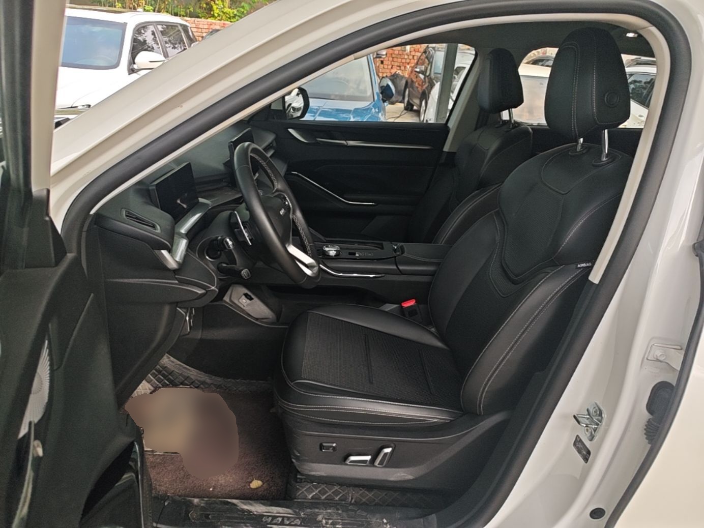 Vordere Reihe im Auto