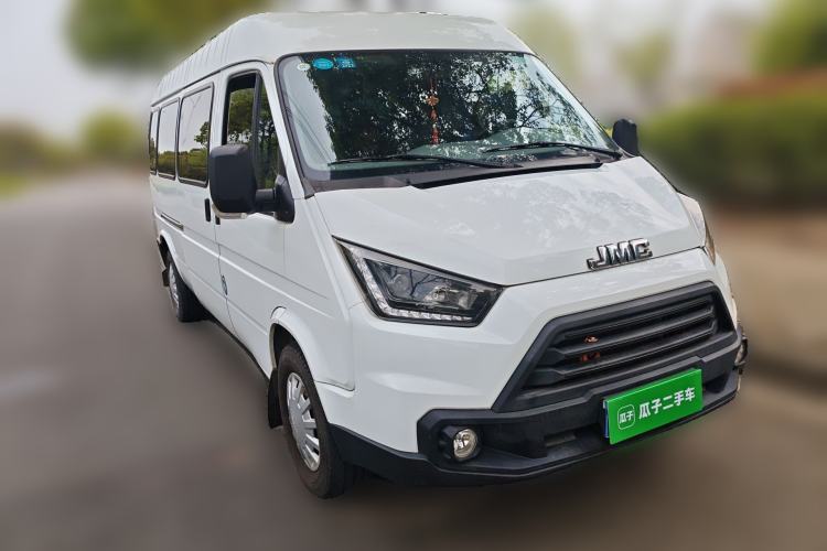 Used JMC Transit 2019 2.8T Commercial Version Long Wheelbase Mid-Roof 6-Seater Rear Single Tire China VI Emission Standard – JX493
