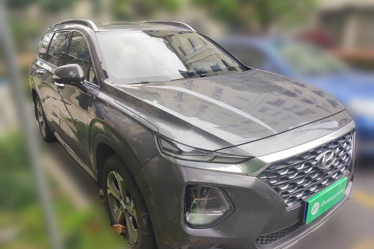 Used Hyundai Santa Fe 2019 380 TGDi TOP Automatic All-Wheel Drive Flagship (HTRAC) – China VI Standard Front Right 45 Deg