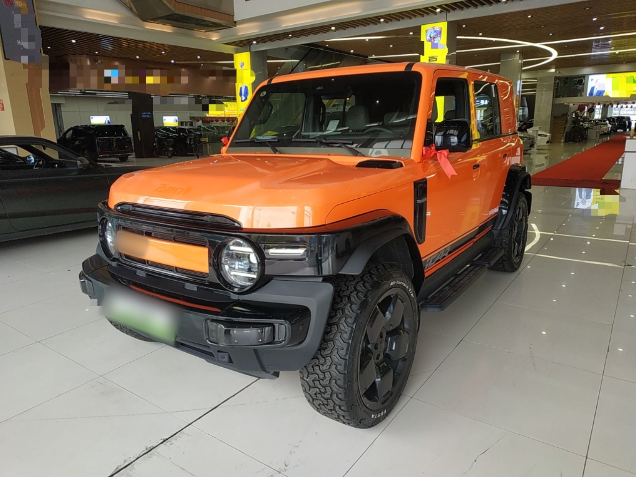 Под передней частью автомобиля