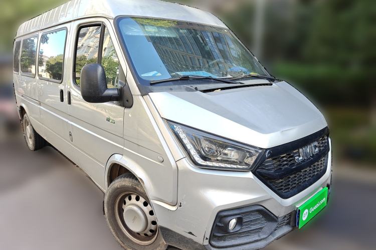 Used JMC Transit 2021 2.8T Space King Standard Version Long Wheelbase Mid-Height Roof Rear Single Tire – Step 6-Seater Diesel China VI Emission Standard JX493
