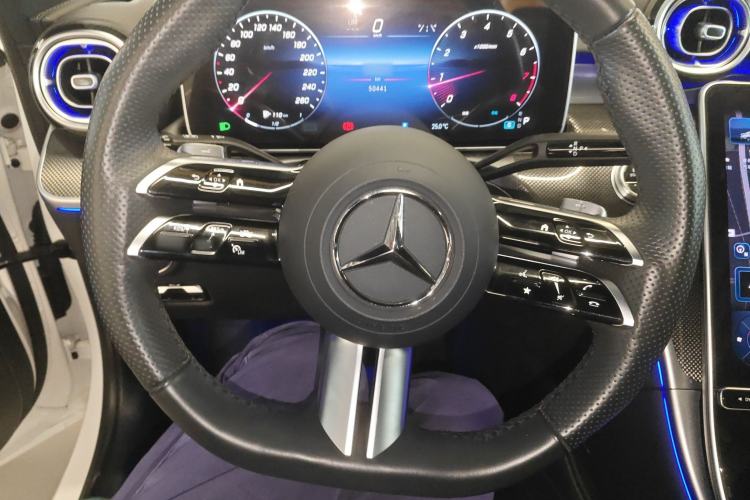 Used Mercedes-Benz C-Class 2023 C 260 L Bright Night Sports Edition Steering Wheel
