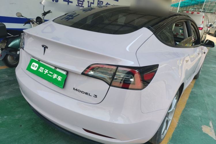 Used Tesla Model 3 2021 Standard Range Rear-Drive Upgraded Version Rear Right 45 Deg