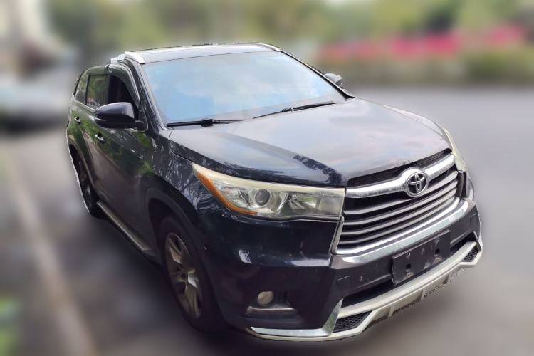 Used Toyota Highlander 2015 2.0T Four-Wheel Drive Luxury Edition 7-Seater Front Right 45 Deg
