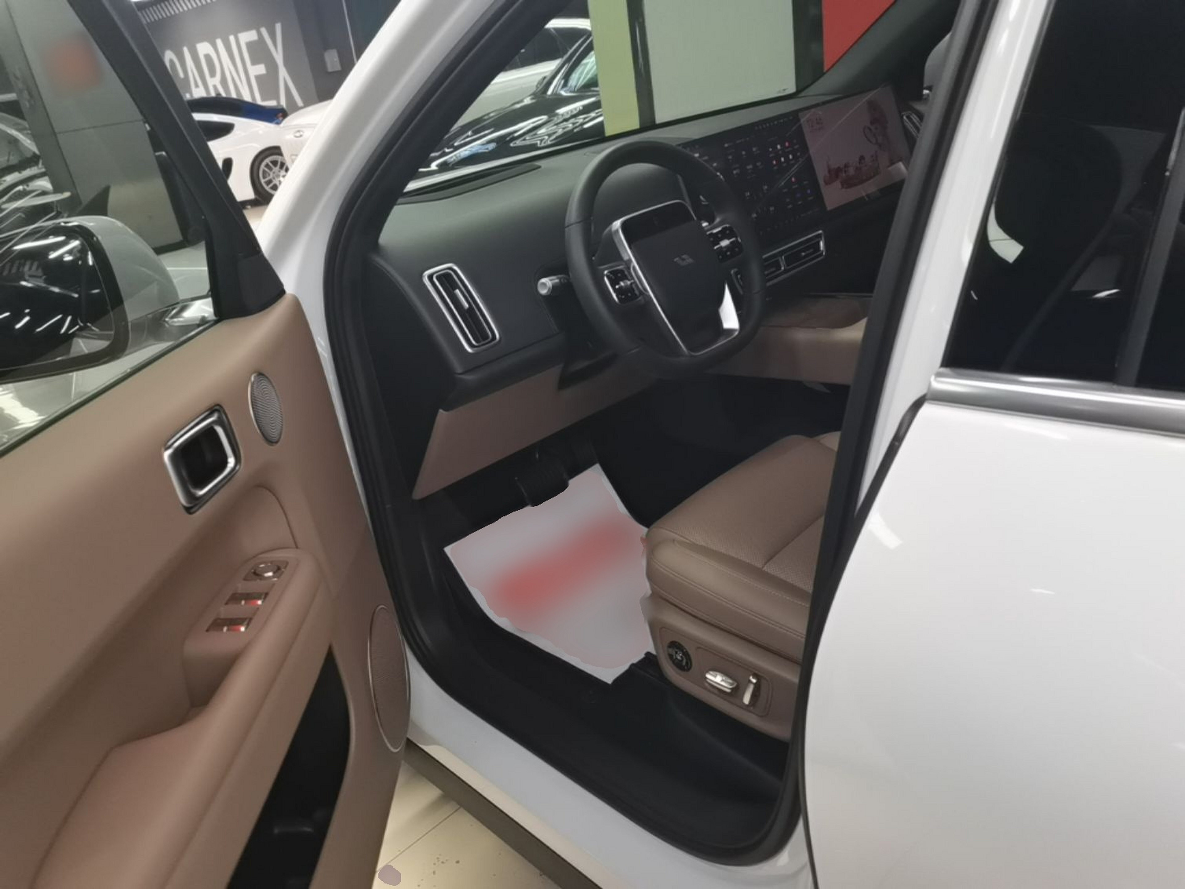 A primeira fila do carro