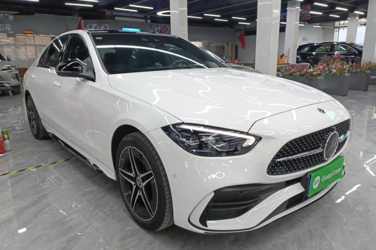 Used Mercedes-Benz C-Class 2025 C 260 L Obsidian Night Sport Edition Front Right 45 Deg