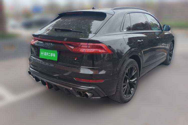 Used Audi Q8 2019 55 TFSI Luxury Dynamic Model Rear Right 45 Deg
