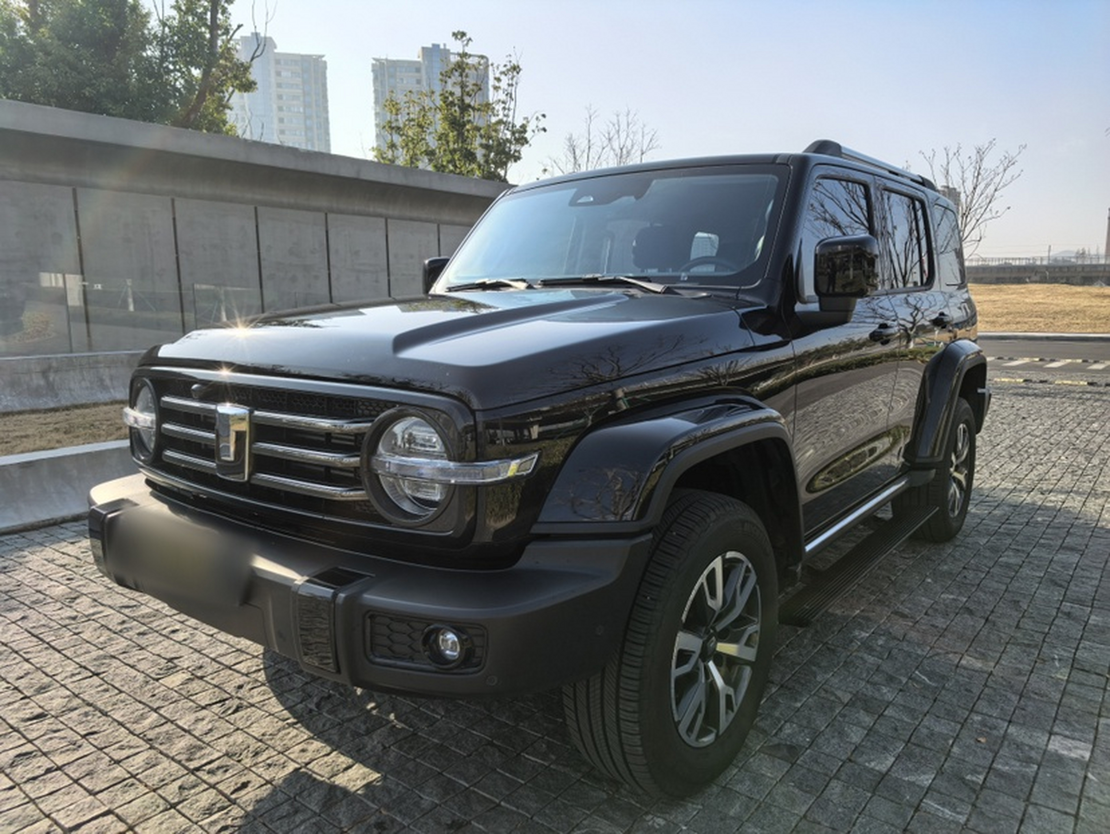 Под передней частью автомобиля