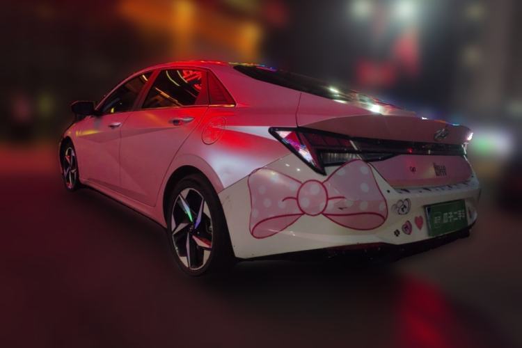 Used Hyundai Elantra 2021 1.5L CVT GLX Elite Edition Rear Left 45 Deg