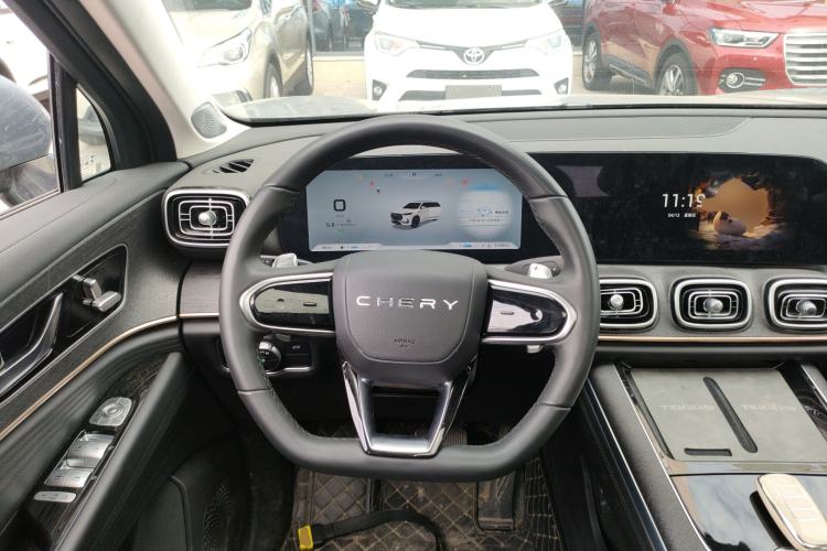 Used Chery Tiggo 9 2023 2.0T Dual-Clutch Two-Wheel Drive Leading Edition 5 Seats Steering Wheel