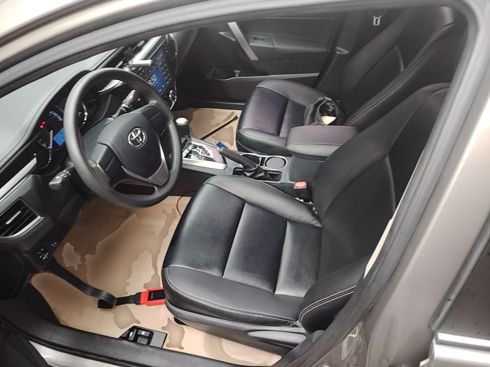 Vordere Reihe im Auto