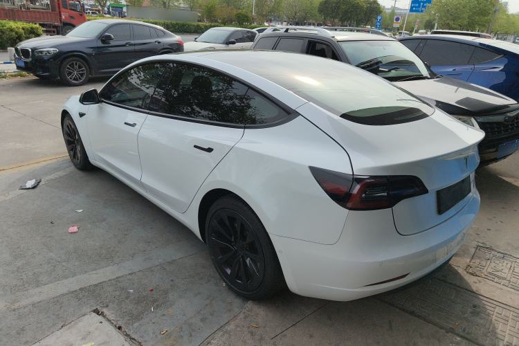 Used Tesla Model 3 2021 Standard Range Rear-Drive Upgraded Version Rear Left 45 Deg