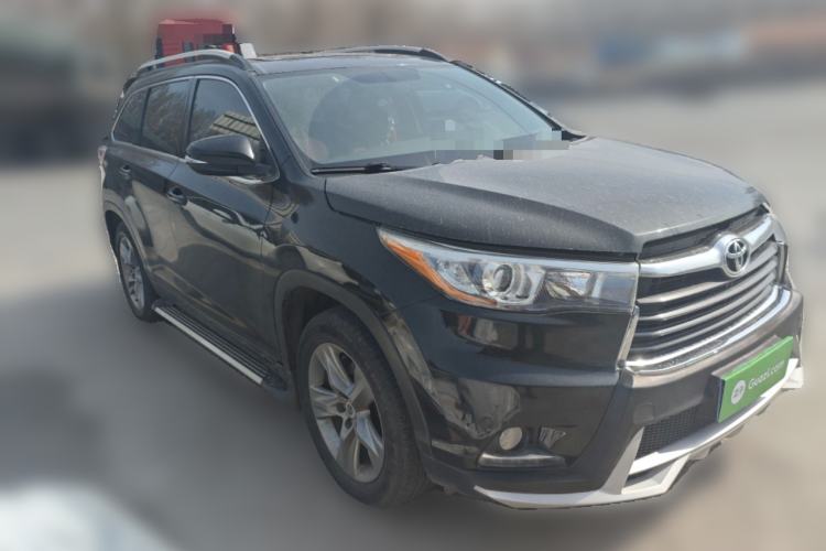 Used Toyota Highlander 2015 2.0T Four-Wheel Drive Luxury Edition 7-Seater Front Right 45 Deg