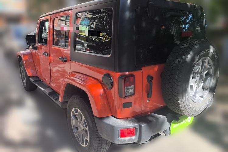 Used Jeep Wrangler 2014 3.0L Sahara Four-Door Edition Rear Left 45 Deg