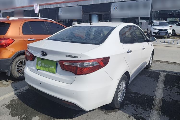Used Kia K2 2012 Sedan 1.4L AT TOP Anniversary Edition Rear Right 45 Deg