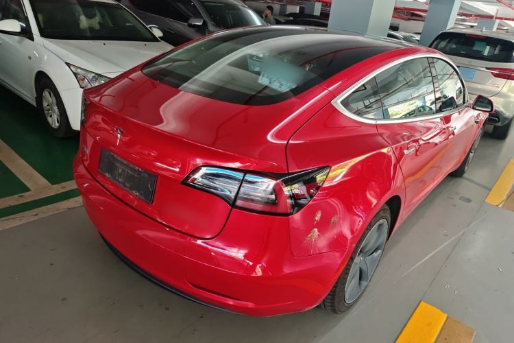 Used Tesla Model 3 2019 Standard Range Rear-Drive Upgraded Version Rear Right 45 Deg
