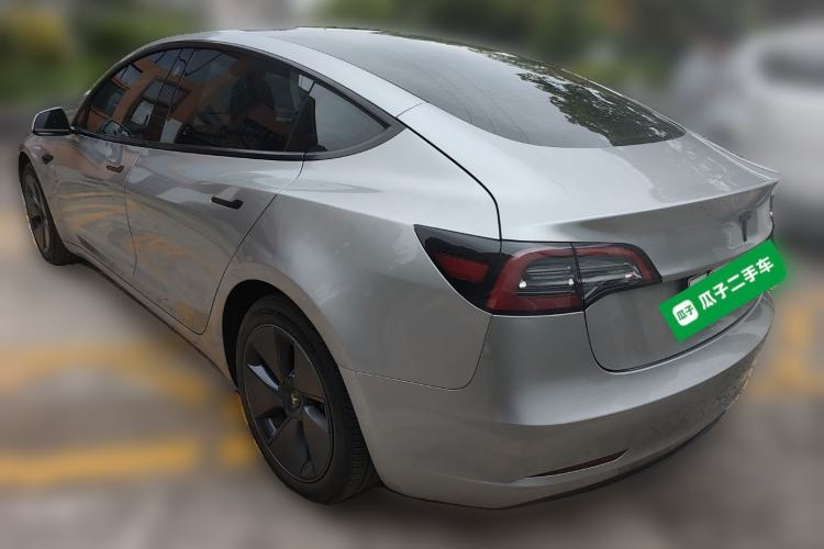 Used Tesla Model 3 2021 Standard Range Rear-Drive Upgraded Version Rear Left 45 Deg