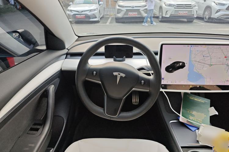 Used Tesla Model 3 2021 Performance High-Performance All-Wheel-Drive Version Steering Wheel