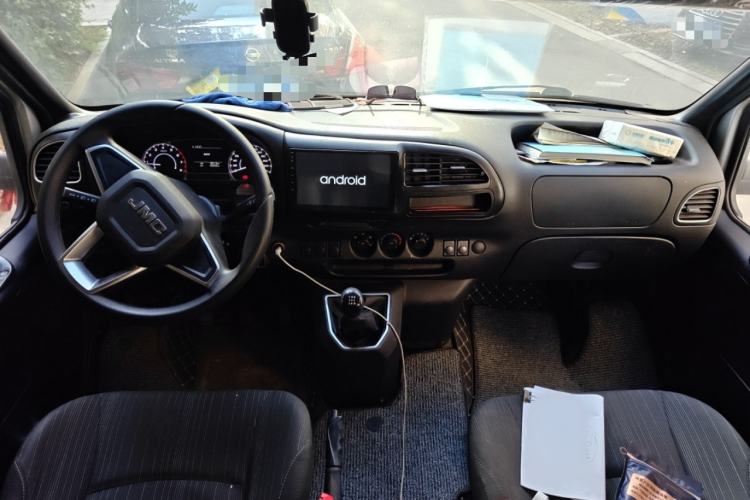 Used JMC Transit 2021 2.8T Space King Standard Version Long Wheelbase Mid-Height Roof Rear Single Tire – Step 6-Seater Diesel China VI Emission Standard JX493
