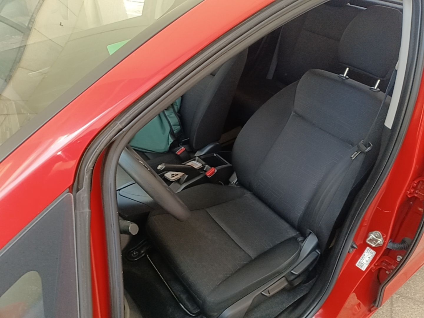 Vordere Reihe im Auto