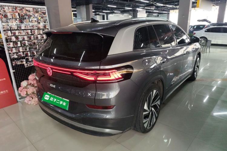 Used Volkswagen ID.6 X 2021 Prime Smart Four-Wheel Drive Edition Rear Right 45 Deg